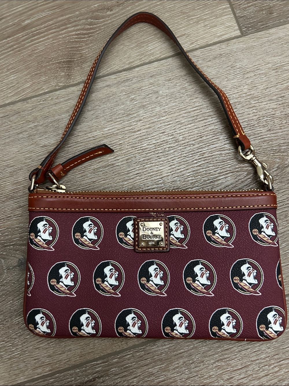 Dooney & Bourke Florida State University FSU Seminoles Wristlet Purse. Rare